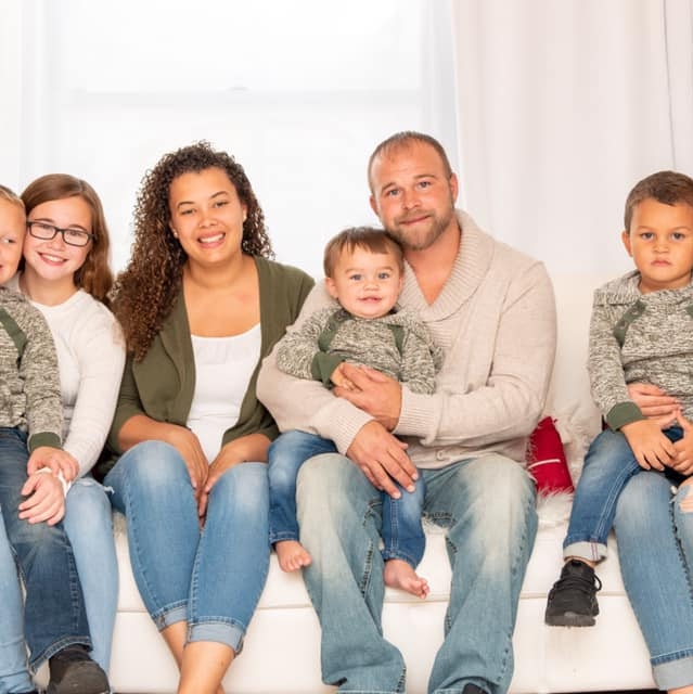 The Amen HVAC owner and family